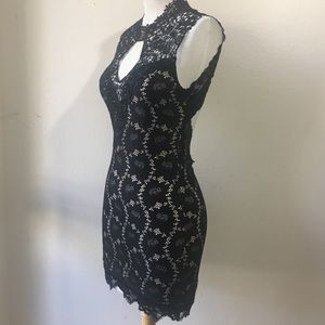 Lace evening dress